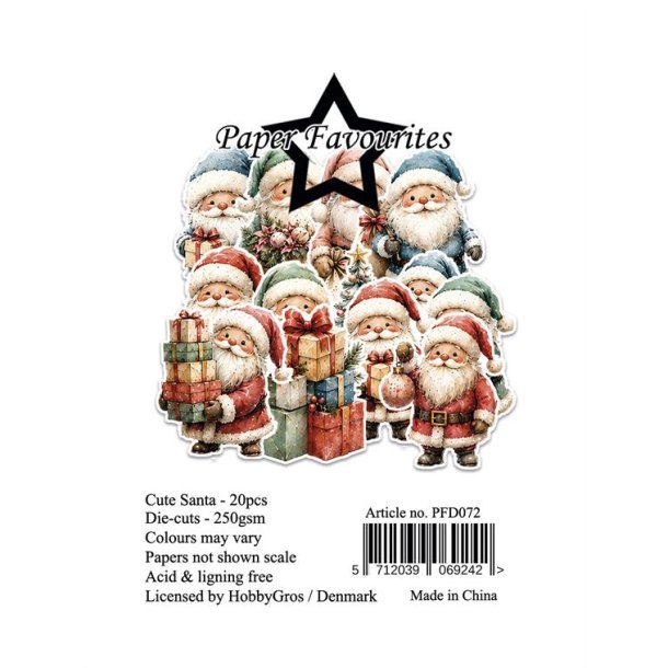 Paper Favourites Die-Cuts "Cute Santa" PFD072