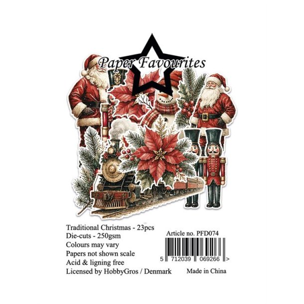 Paper Favourites Die-Cuts "Traditional Christmas" PFD074
