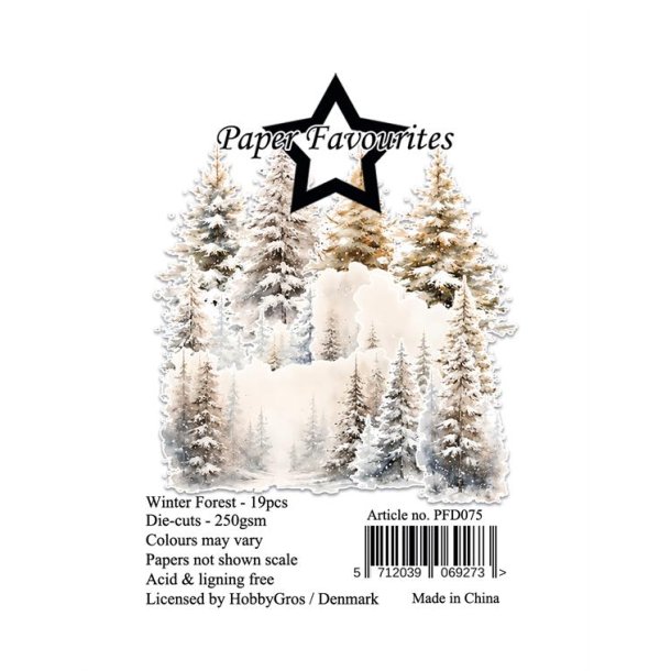 Paper Favourites Die-Cuts "Winter Forest" PFD075