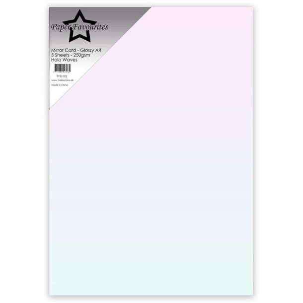 Mirror card Glossy Holo Waves A4 5ark PFSS102