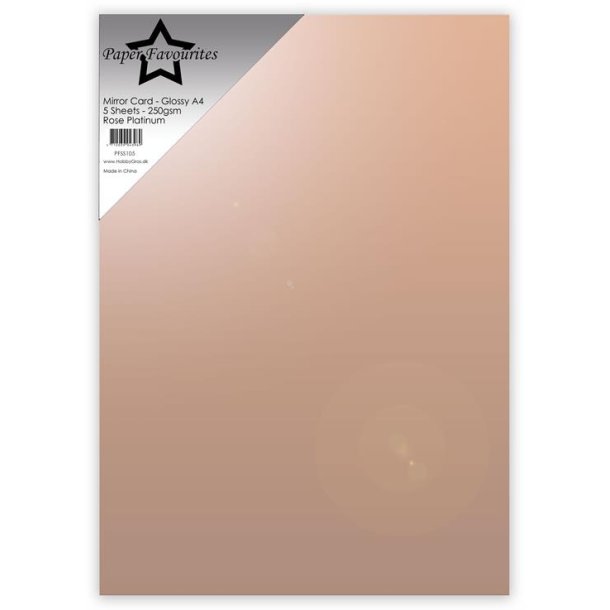 Mirror card Glossy Rose Platinum A4 5ark PFSS105