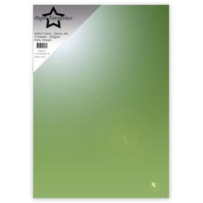 Mirror card Glossy Holly Green A4 5ark 250g PFSS107