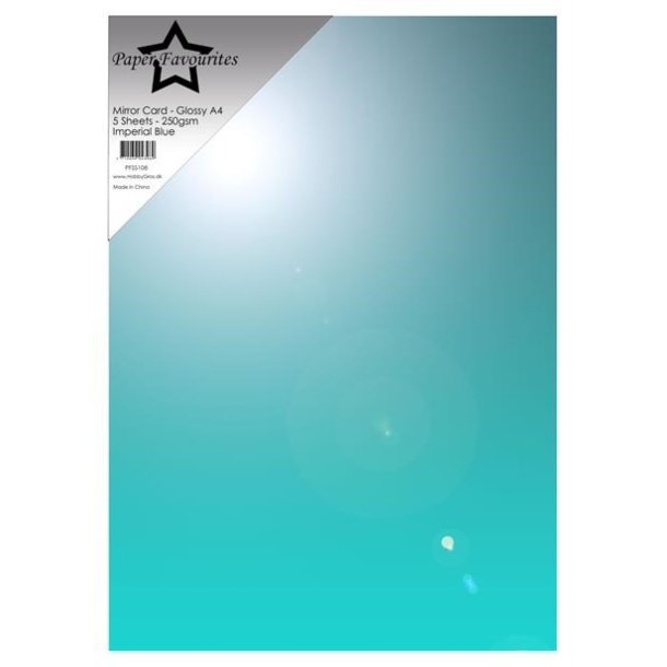 Mirror card Glossy Imperial Blue A4 5ark 250g PFSS108