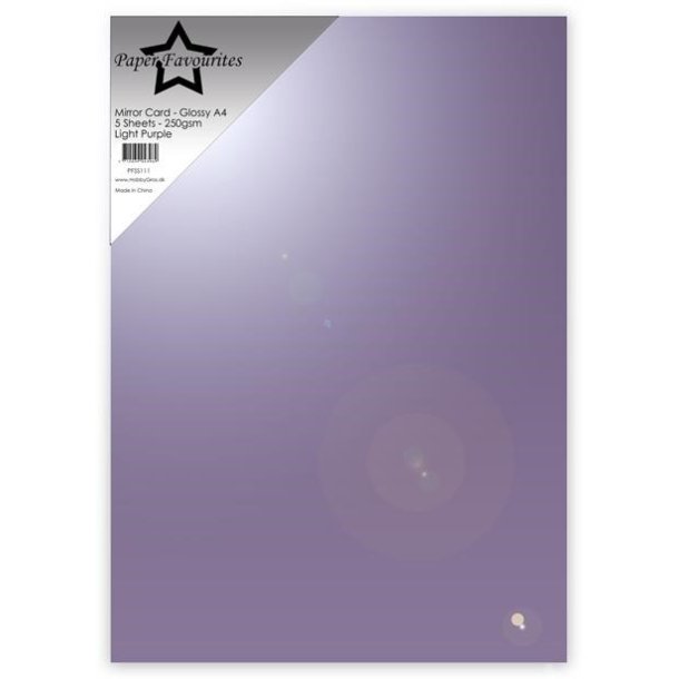 Mirror card Glossy Light Purple A4 5ark 250g PFSS111