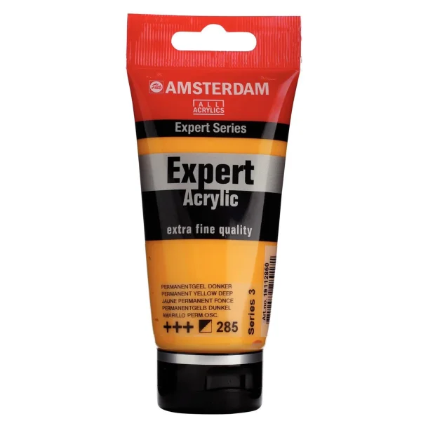 AMSTERDAM Expert Series acrylic tube 75 ml Permanent Yellow Deep 285