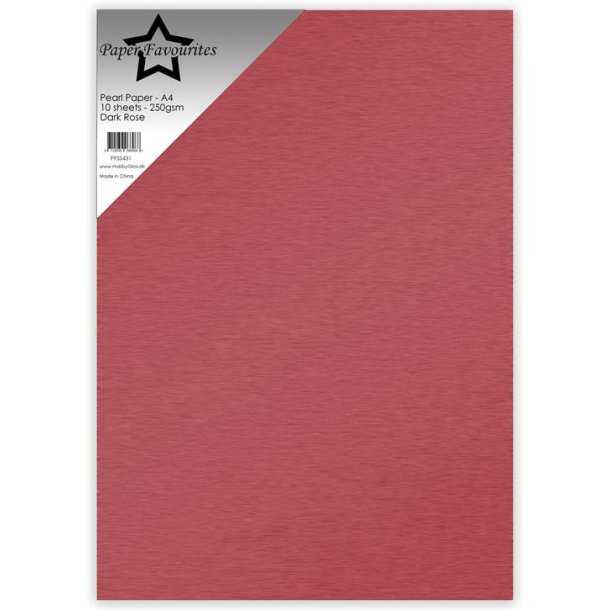 Pearl Paper A4 Dark Rose 10stk 250g