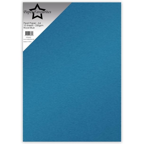 Pearl Paper A4 Royal Blue 10stk 250g 