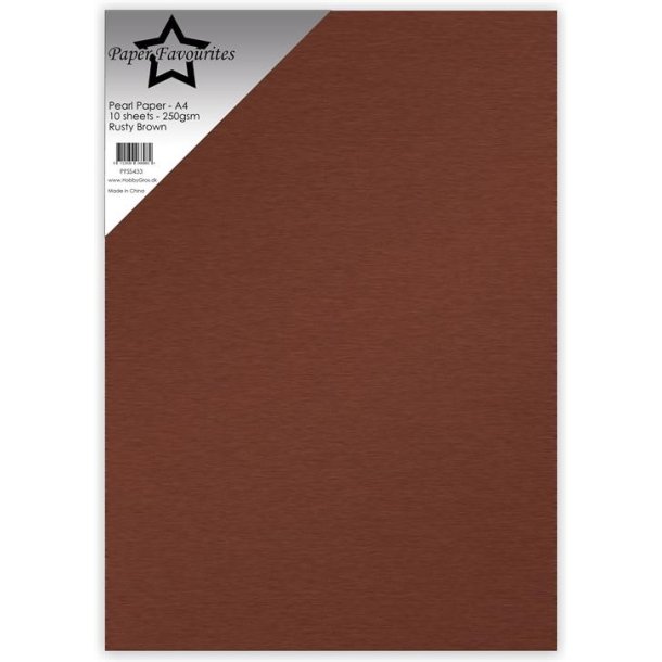 Pearl Paper A4 Rusty Brown 10stk 250g 