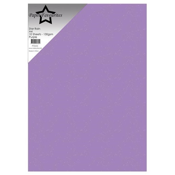 Papir A4 Purple Star Rain 10ark SS604