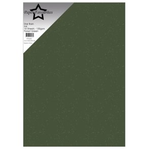 Papir A4 Forest Green Star Rain 10ark SS606