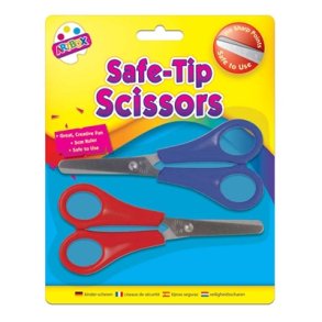 Saks junior med afrundet spids - 2 pak