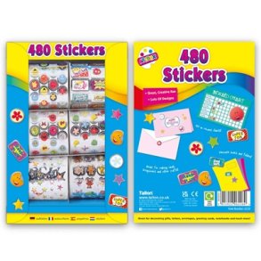 Klistermrker / Stickers 480stk i ske
