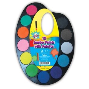 Vandfarver jumbo p palette