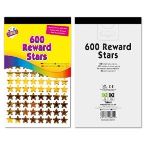 Klisterrmrker stjerner guld 600stk/ark