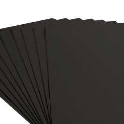 Sort glat karton A4 - 216 gr. 10 ark - Florence Vaessens