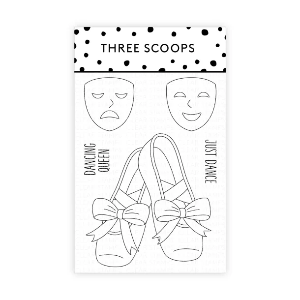 Akrylstempel st Balletsko Three Scoops