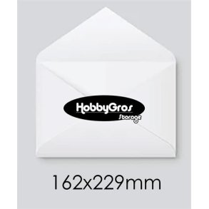 Kuverter C5 hvide  - 100 stk