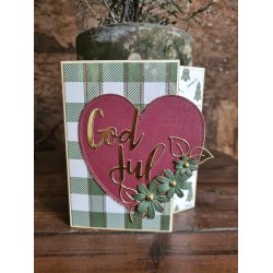 Designpapir Juletrer 30,5 x 30,5 cm - Luna Hobby