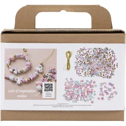 Mini DIY mix smykker pastel farver 