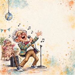 Papirblok Lidt �ldre - meget sjovere 15 x 15 cm. - Luna Hobby