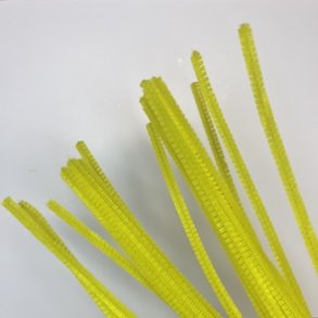 Chenille 6mmx30cm gul 25stk