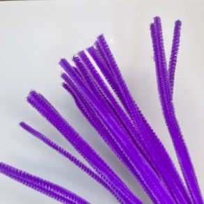 Chenille 6mm x 30cm lilla 25stk