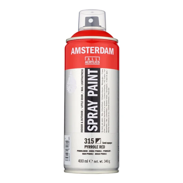 AMSTERDAM Spray paint 400 ml Pyrrole Red 315