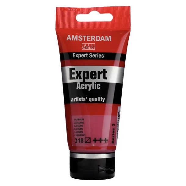 AMSTERDAM Expert Series acrylic tube 75 ml Carmine 318