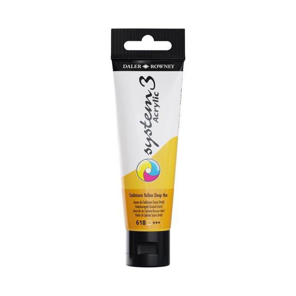 Akrylmaling System 3 59ml  Cadmium Yellow Deep (Hue)