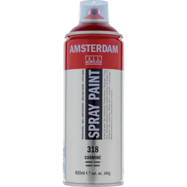 AMSTERDAM Spray paint 400 ml Carmine 318