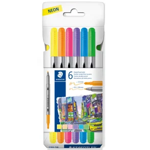 Duo tusser 6stk NEON Staedtler