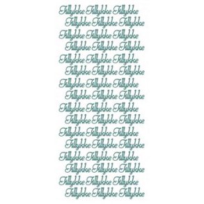Stickers Tillykke s�lv 3298 S2