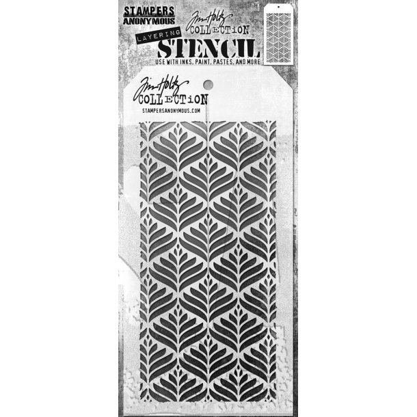 Tim Holtz Layered Stencil Deco Leaf S181