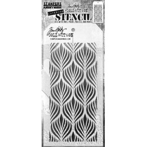 Tim Holtz Layered Stencil Deco Feather S183 D8