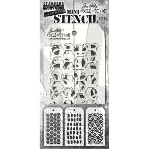 Mini Stencil Set #55 TH-MST055 Tim Holtz D8