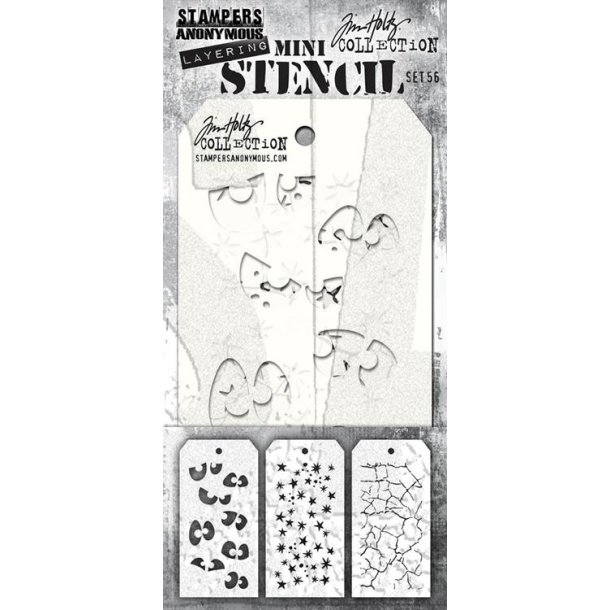 Tim Holtz Mini stencil set nr. 56 MST056