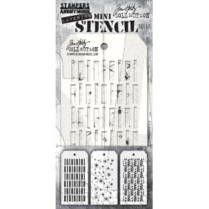 Tim Holtz Mini stencil set 57 MST057 D8