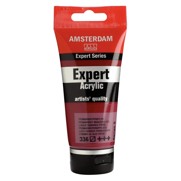 AMSTERDAM Expert Series acrylic tube 75 ml Permanent Madder Lake 336