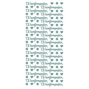 Stickers Konfirmation s�lv 3384 S15