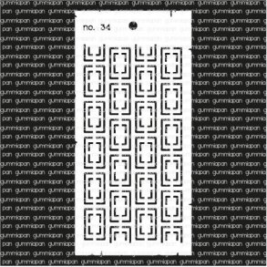 Stencil No. 34 gummiapan