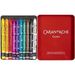 CARAN D�ACHE Neocolor II 1 Pk., 10 Stk., L: 10 cm, Ass. Farver