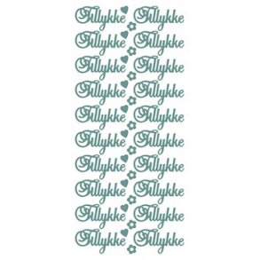 Stickers Tillykke s�lv 3437 S2