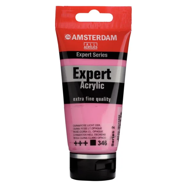 AMSTERDAM Expert Series acrylic tube 75 ml Quinarose Light Opaque 346