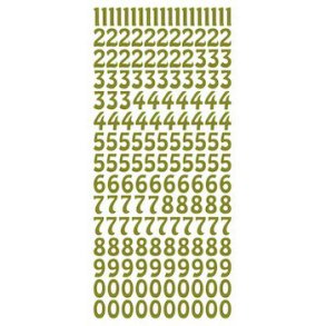 Stickers Tal guld 3491 S6