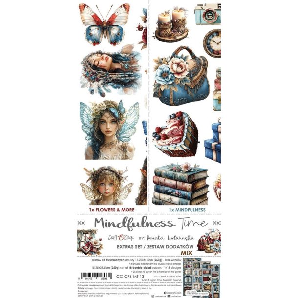 Craft O'Clock Paper Pack "Mindfulness Time - Extras Set - Mix" CC-C76MT-13