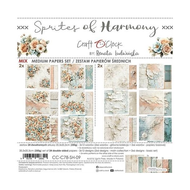 Craft O'Clock Paper Pack "Sprites of Harmony - 20,3x20,3cm" CC-C78-SH-09 