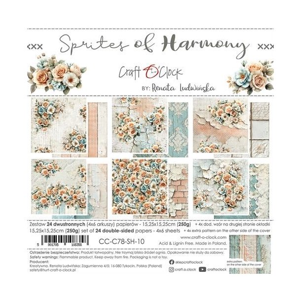 Craft O'Clock Paper Pack "Sprites of Harmony - 15,25x15,25cm" CC-C78-SH-10 