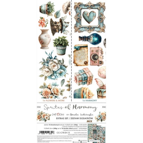 Craft O'Clock Paper Pack "Sprites of Harmony - Extras Set - Mix" CC-C78-SH-13