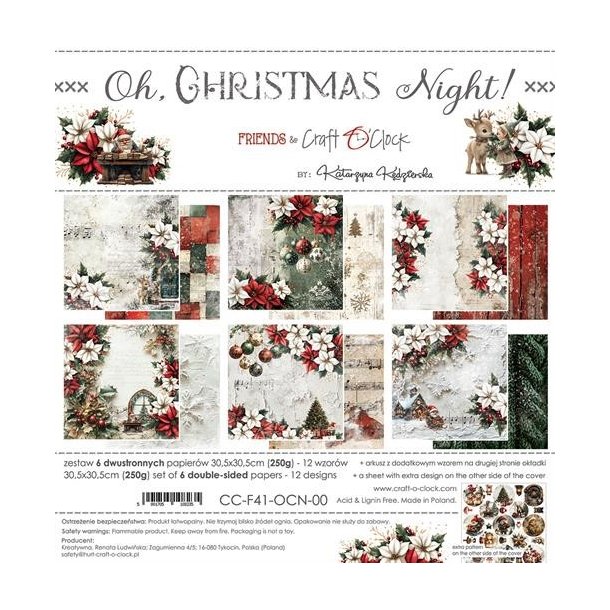 Craft O'Clock Paper Pack "Oh, Christmas Night - 30,5x30,5cm" CC-F41-OCN-00 