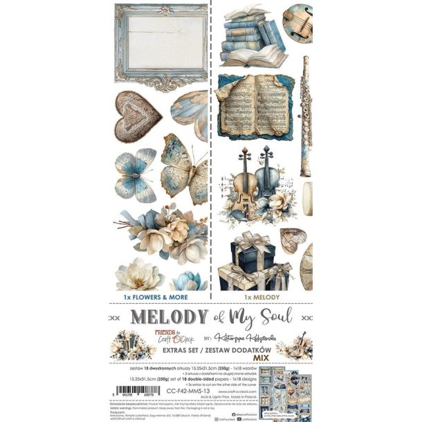 Craft O'Clock Paper Pack "Melody of my soul - Extras Set - Mix" CC-F42-MMS-13